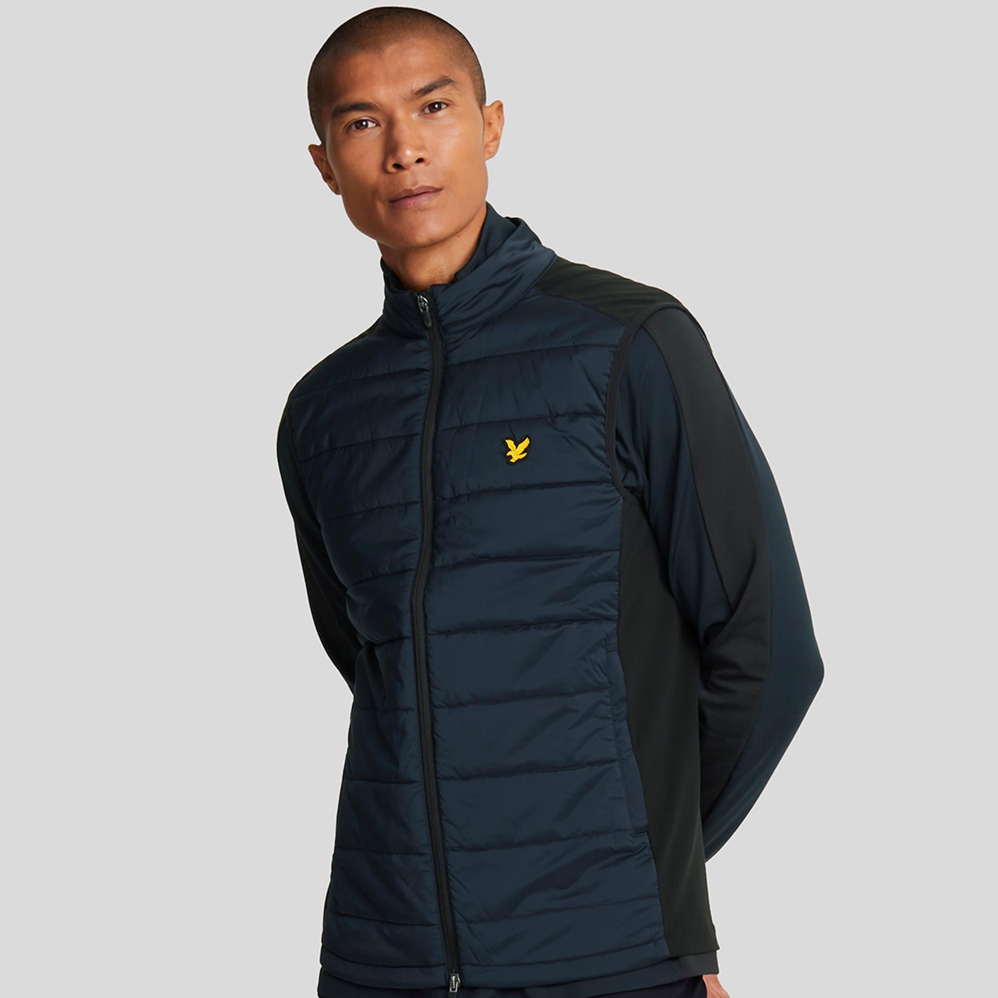 Lyle & Scott Wadded Mens Golf Gilet Dark Navy